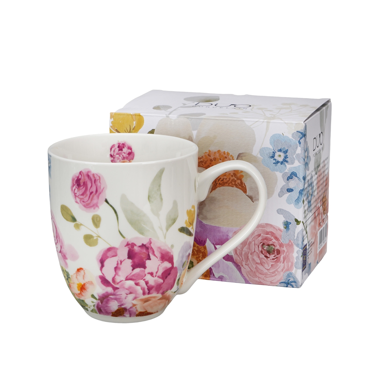 Bild von DUO Jumbobecher XXL Juni Flowers Porzellan 1 L