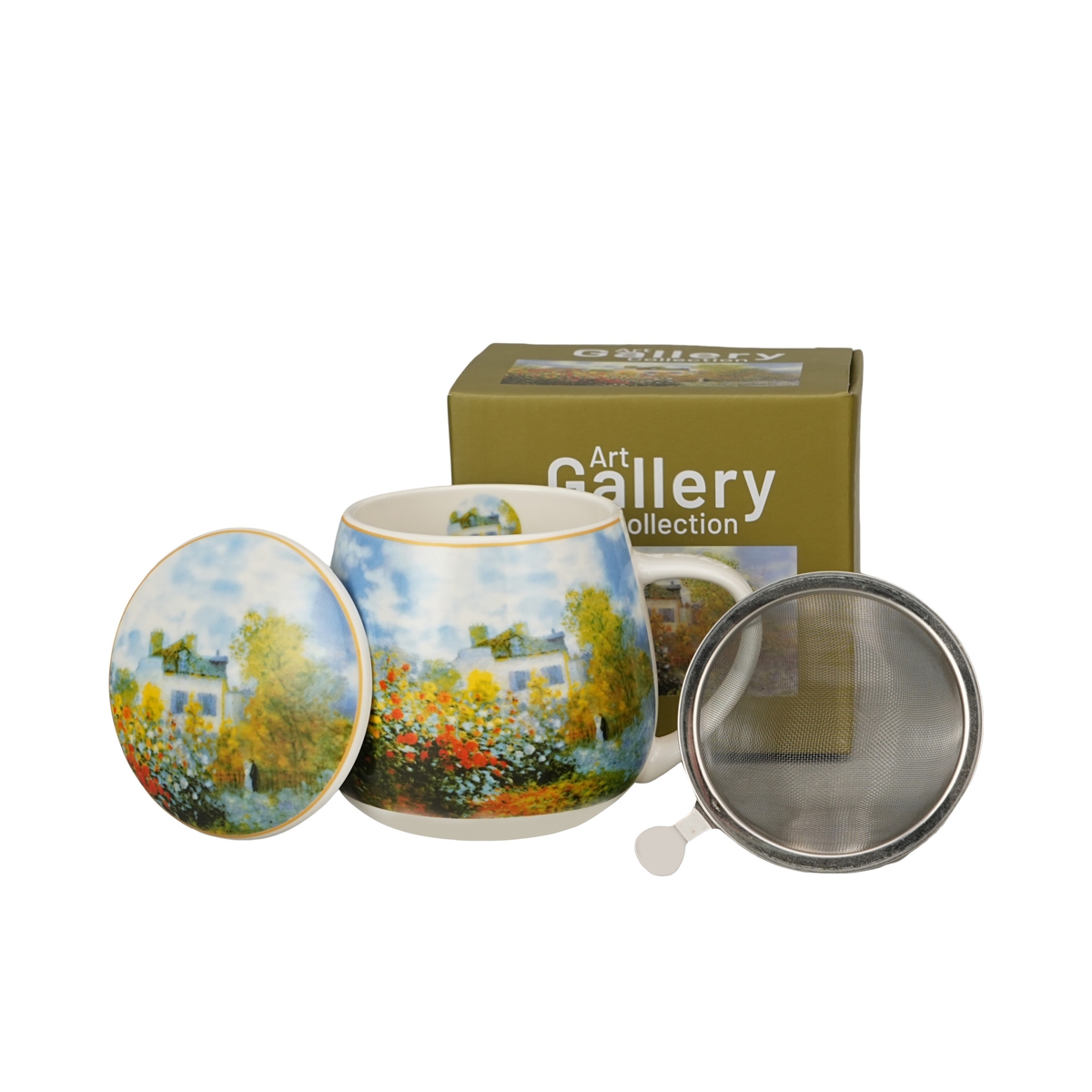 Bild von DUO Tasse Garden at Argenteuil Monet Teetasse mit Sieb und Deckel 