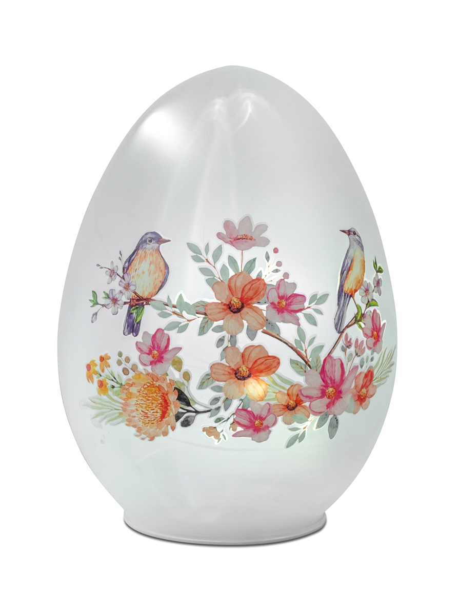 Bild von Deko-Licht LED Deko-Ei Blumen 20cm