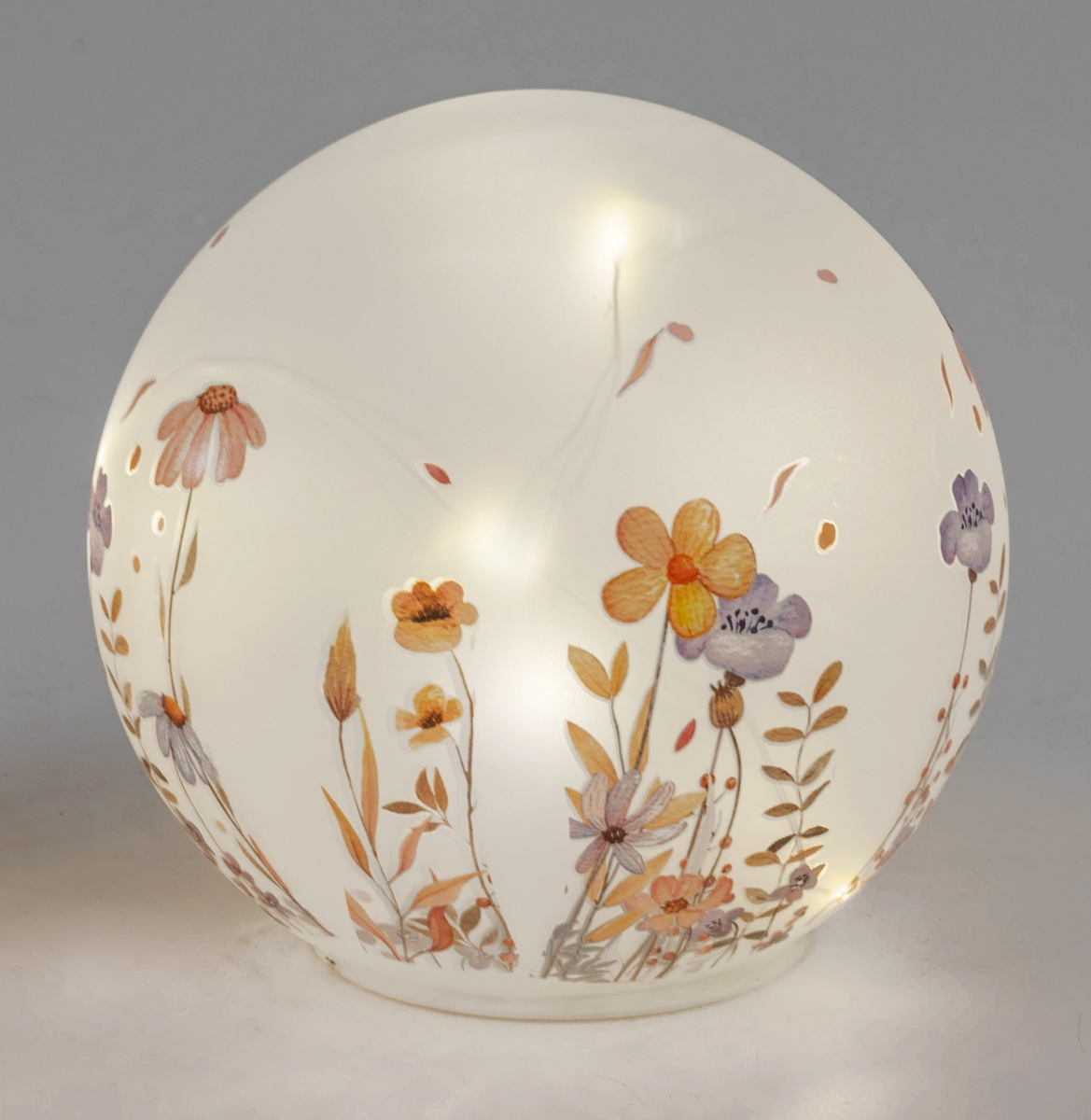 Bild von Deko-Licht Kugel LED Wiesenblumen 12cm 15cm