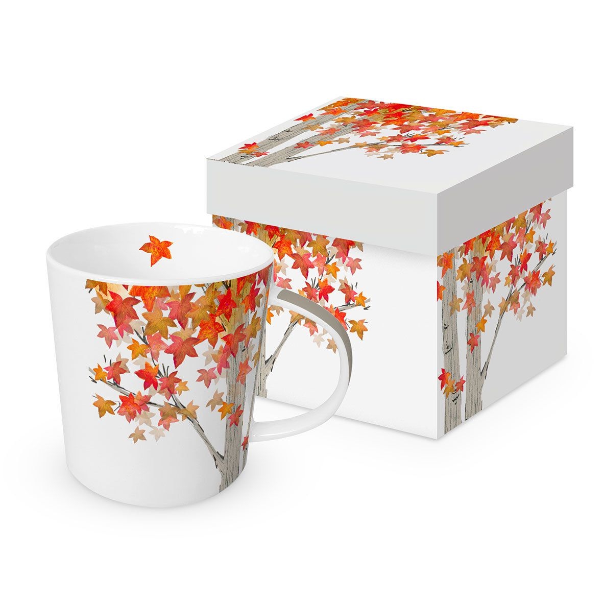 Bild von PPD Tasse Leaves are falling Trendmug Porzellanbecher mit Geschenkkarton