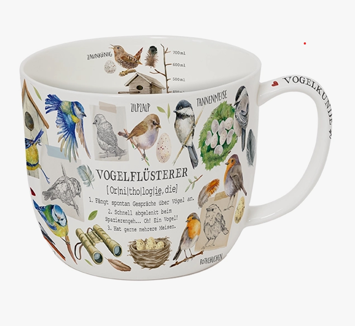 Bild von Jumbobecher Vogelkunde 700 ml Fine Bone China 