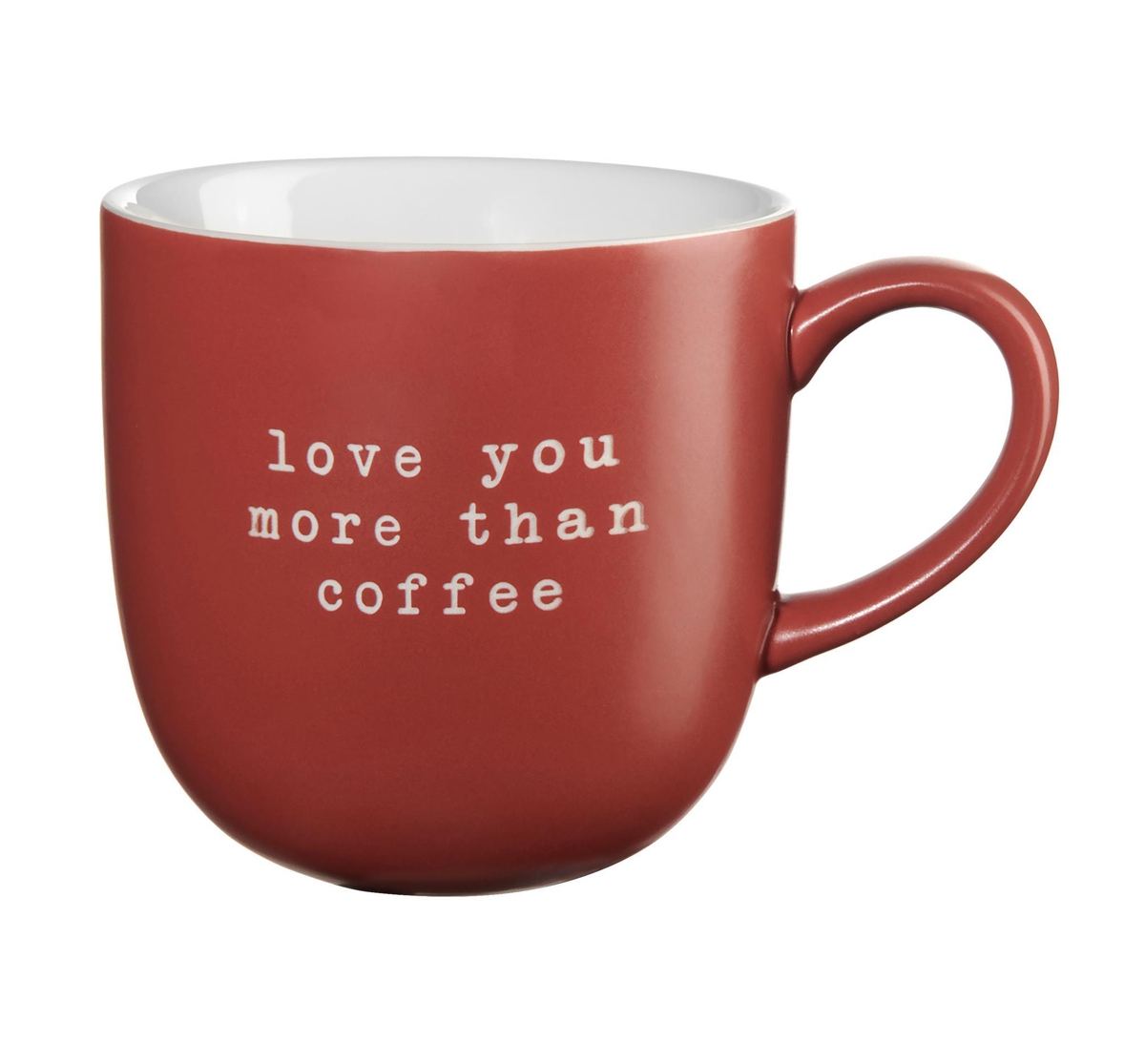 Bild von ASA Selection Tasse Love you more than coffee Henkelbecher hey! 0,35L