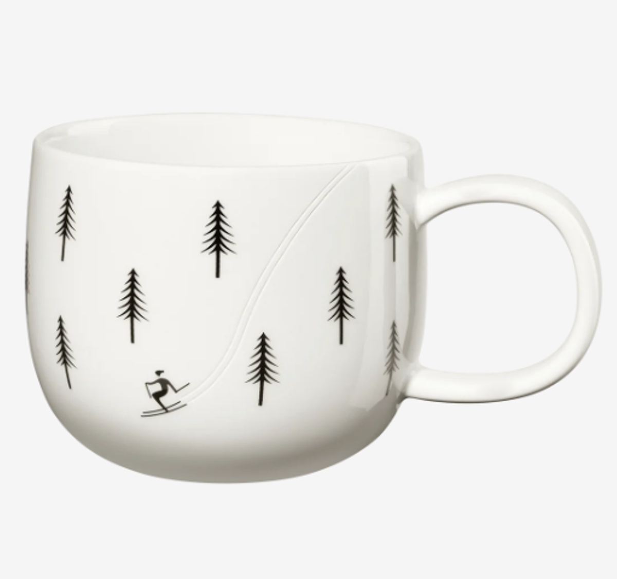 Bild von ASA Tasse joy snow tracks skiing Skifahren Henkelbecher 