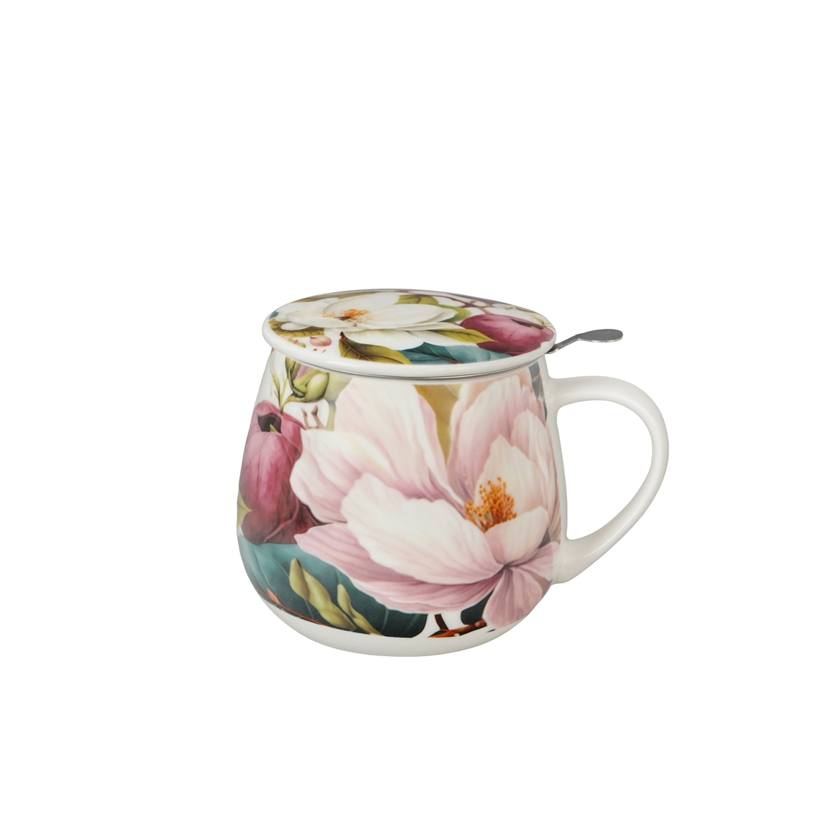 Bild von DUO Tasse Magnolias Teetasse mit Sieb und Deckel 
