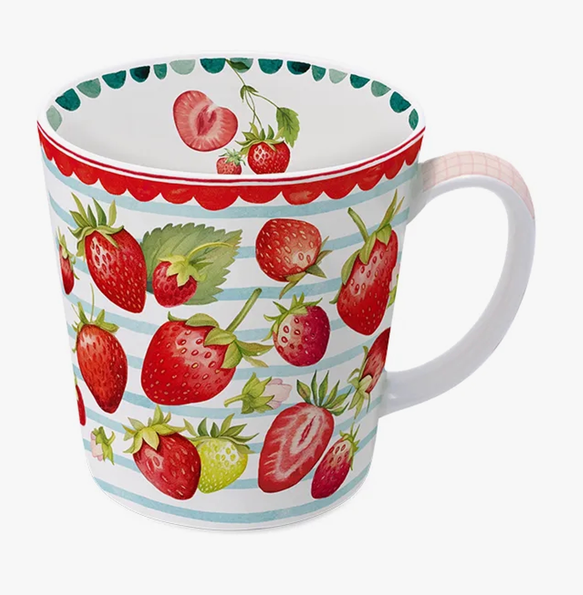 Bild von Tasse Sommerlaune Erdbeeren Jumbobecher 500 ml Fine Bone China 