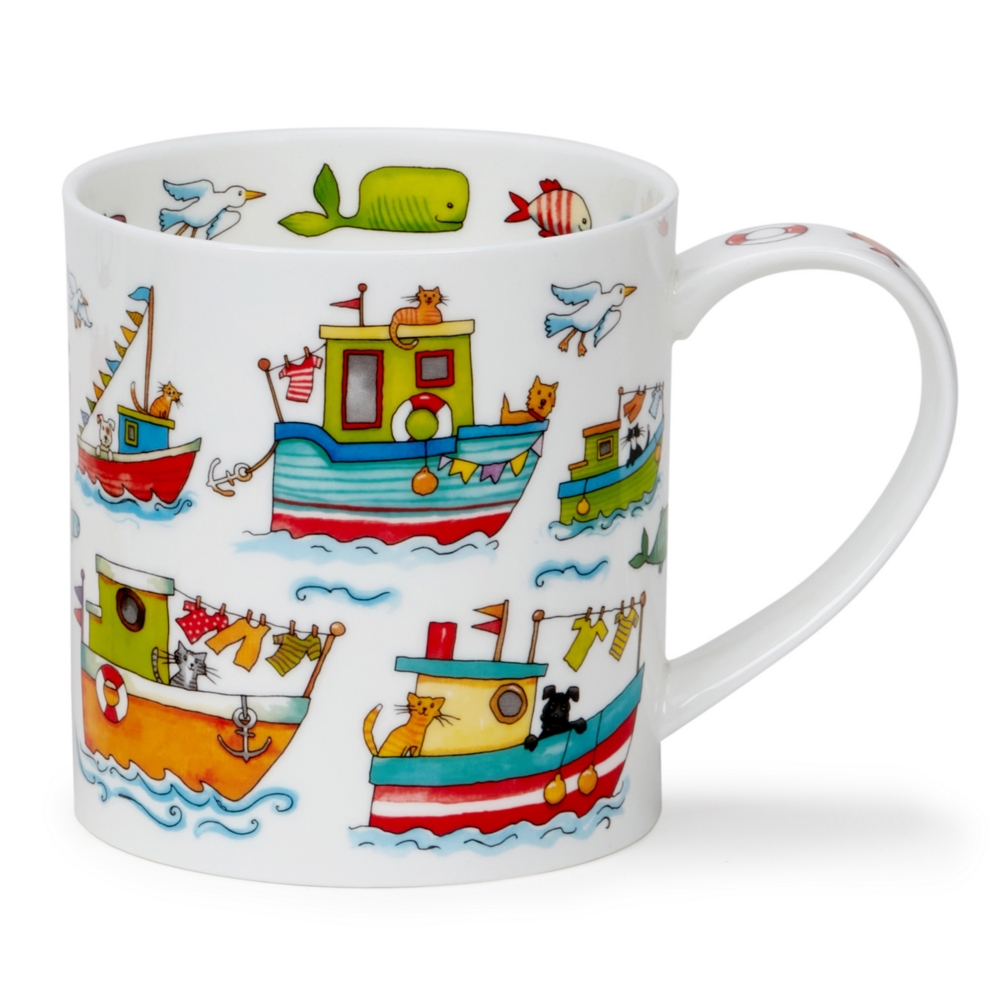 Dunoon Tasse Sail Away Fishing Boat Fischerboote Orkney