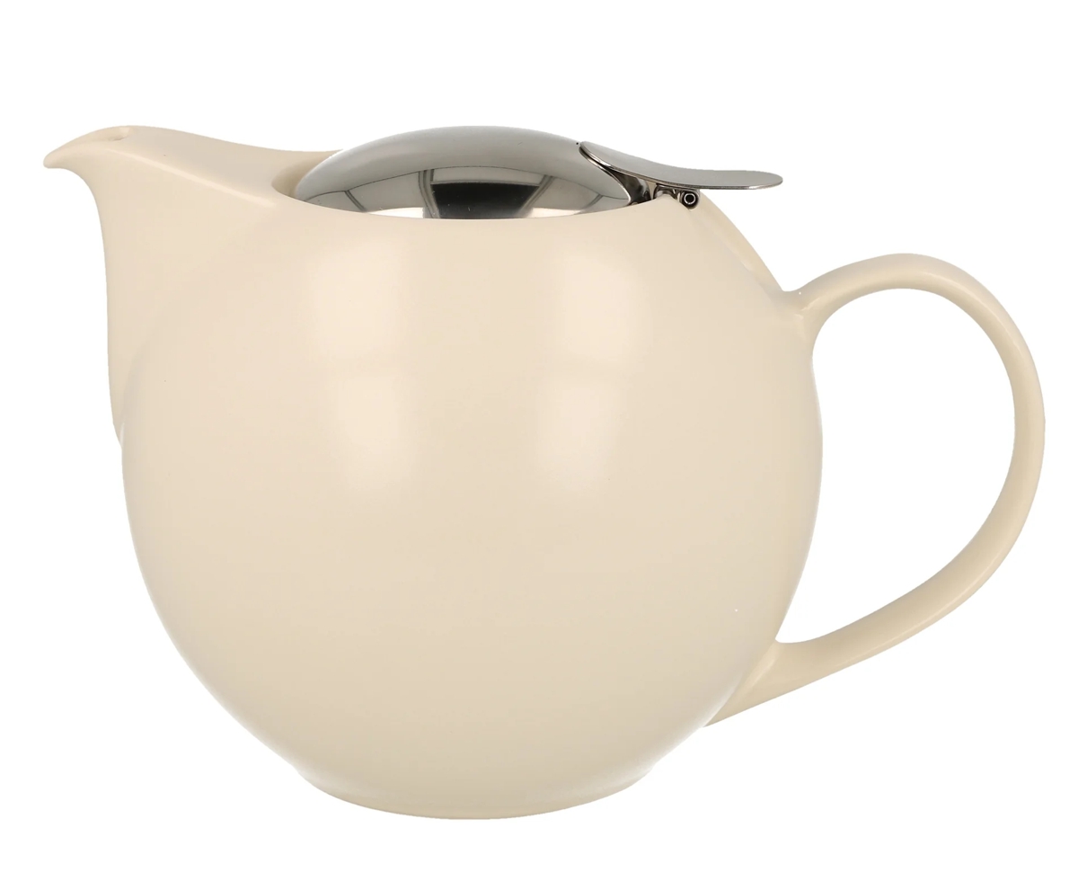 Teekanne Zero Japan silk ivory mit Edelstahlfilter 1 L