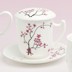 Bild von Teetasse mit Sieb und Deckel Cherry Blossom