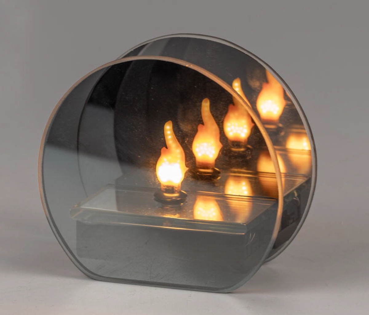 Deko-Licht LED Magic Grey rund Spiegelfeuer
