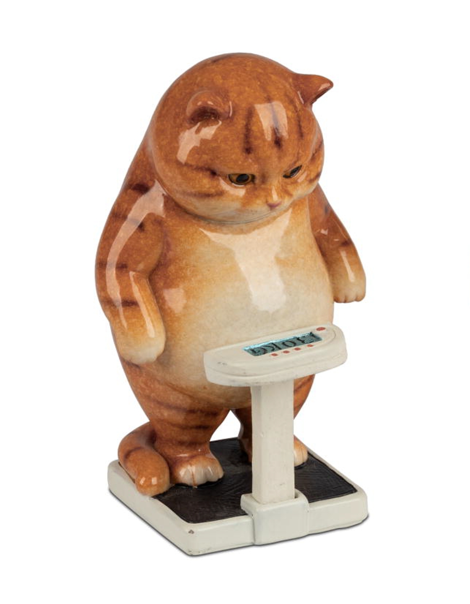 formano Dekofigur Katze auf Waage 