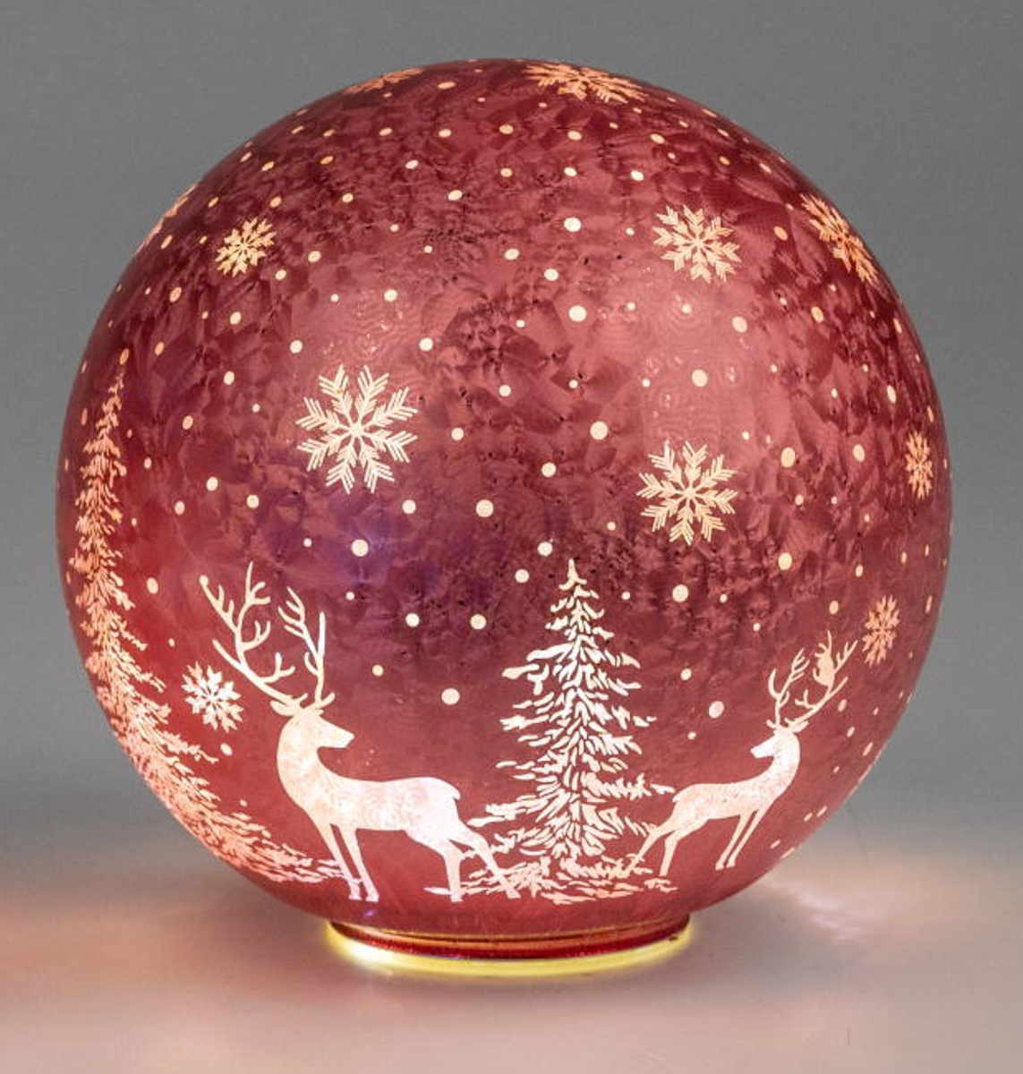 Deko-Licht Kugel drehend LED Wild Berry 15 cm