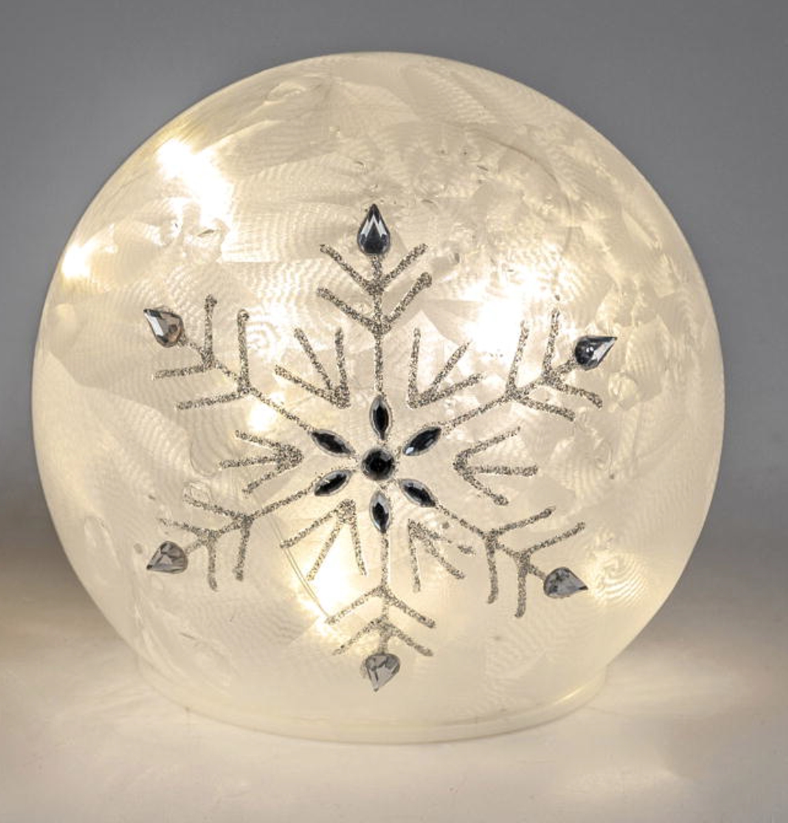 Deko-Licht Kugel drehend LED Eiskristall 15 cm