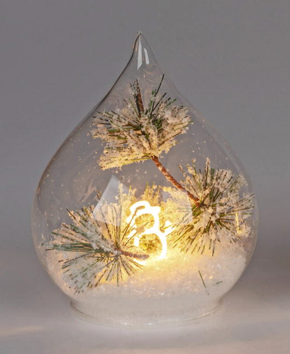 Deko-Licht LED Schneemann Tropfen 16 cm 18 cm